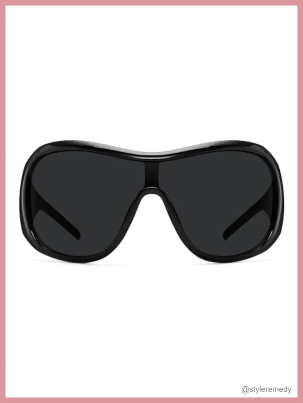 Oversized Wrap Around Sunglasses Women UV Protection Retro Shield Shades